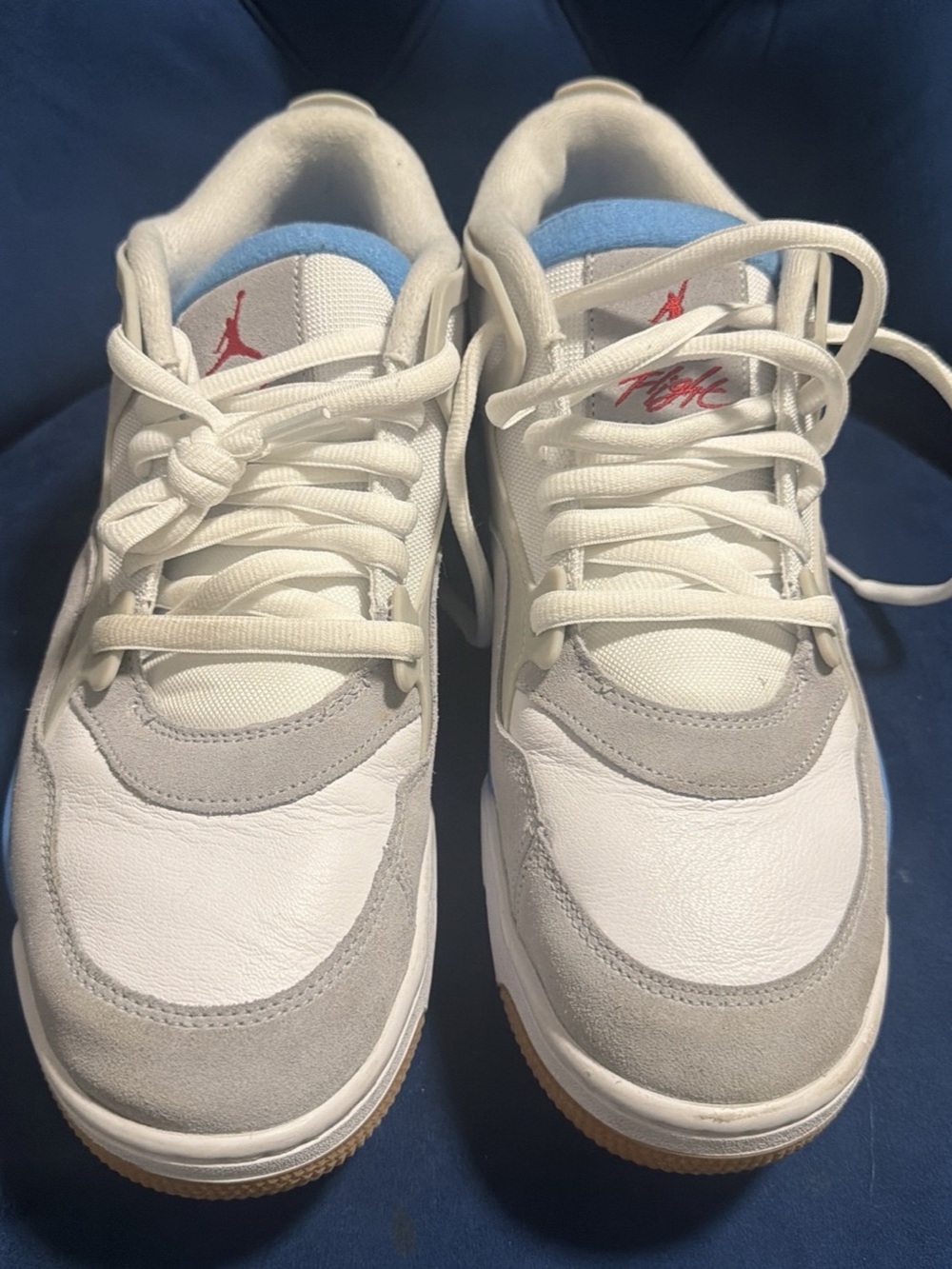 Jordan Air Jordan 4 RM University Blue White Grey Low Top FQ7939-104 Sz 12 Men